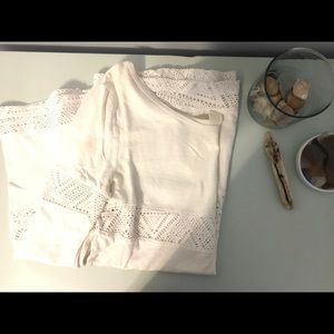 White beach cover up rosy